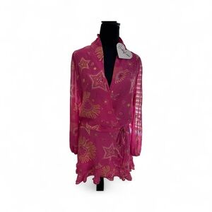 Buddy Love Pink and Gold Mini Dress